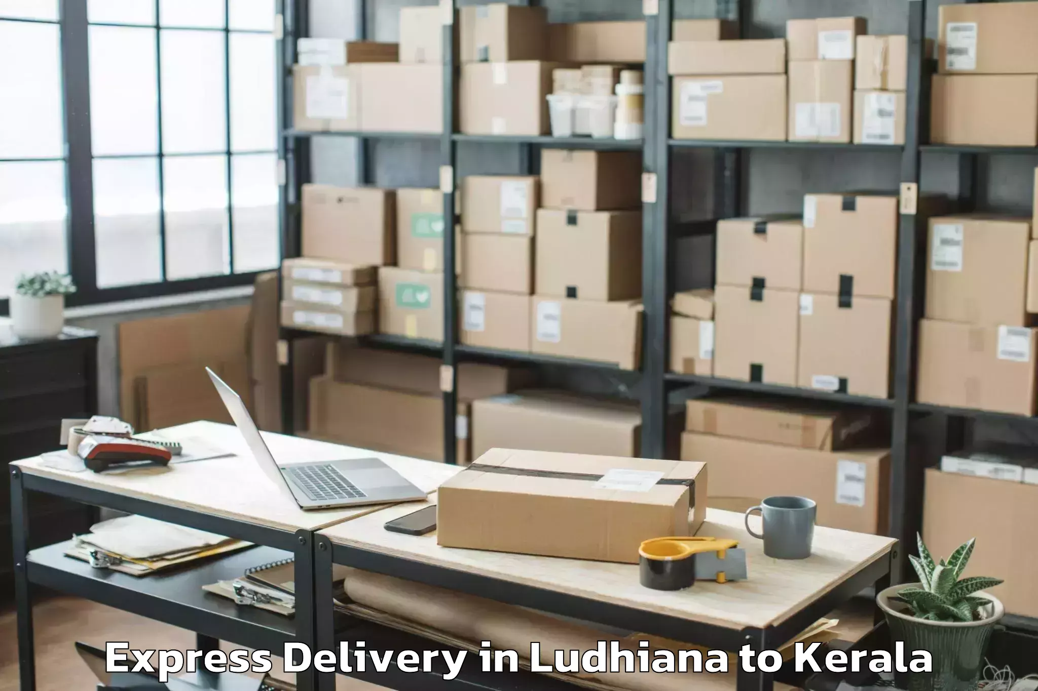 Get Ludhiana to Alangad Express Delivery